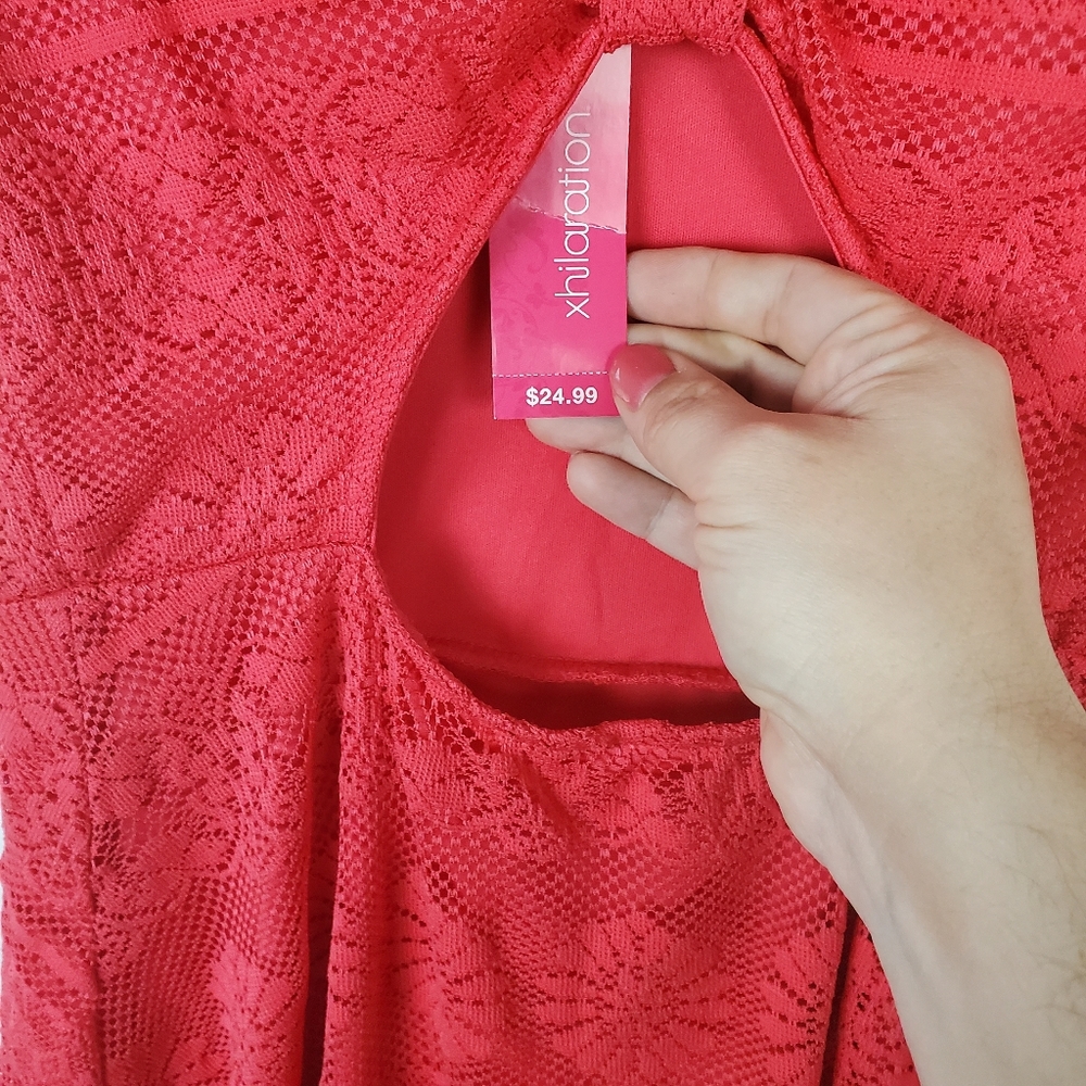 Xhilaration open back bow crochet dress NWT - Picture 4 of 4